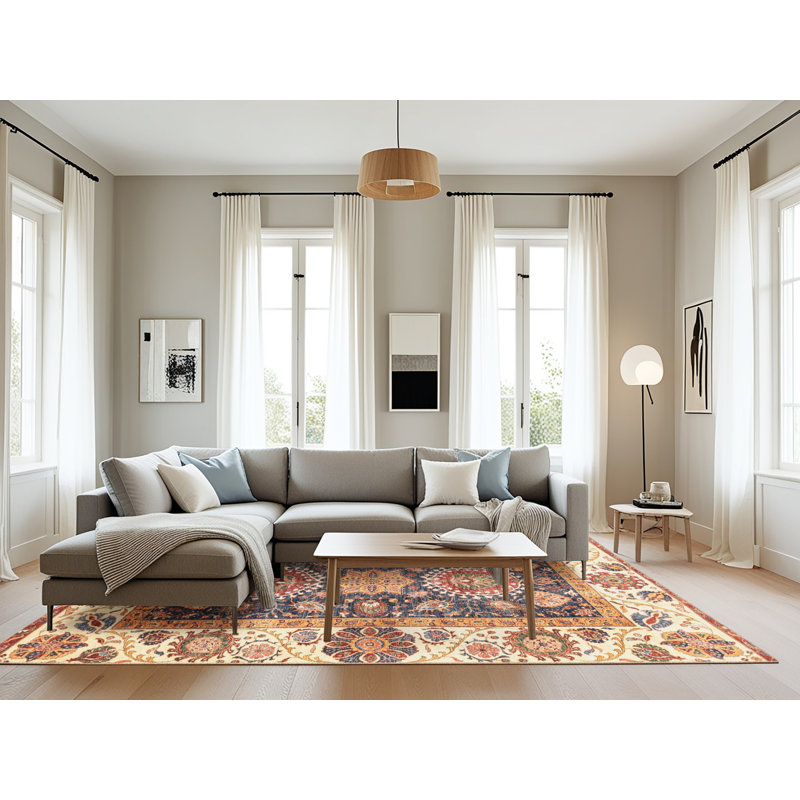 Abstract Indoor Rug, Rectangle 8' x 10'