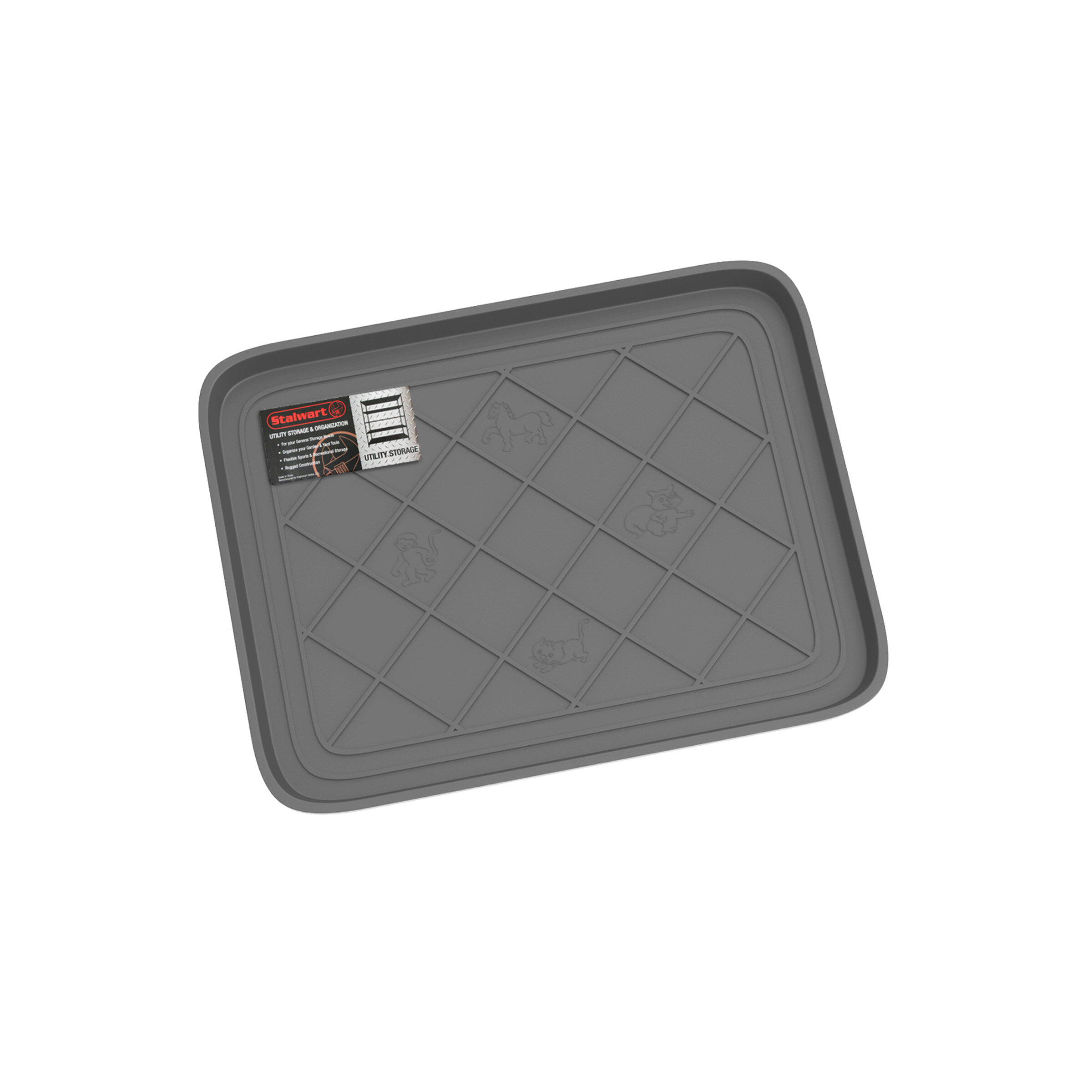 Stalwart All-Weather Utility Boot Tray Grey