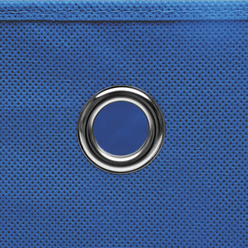 Storage Boxes with Lids Fabric, Blue, 28cm H x 28cm W x 28cm D