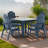 The Outdoor Courtyard Dining Set Includes A Square Table And 4 Beautifully Designed Dining Chairs With Armrests. It Fully Embodies Noble Taste And Attention To Guests, Making It An Ideal Choice For Hosting Guests At Home.-1949657317