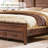 Farmhouse Queen Platform Bed with 52" Tall Headboard, Wood Queen Bed Frame with Storage Drawers & 20" Tall Footboard-2119711908-2119711907