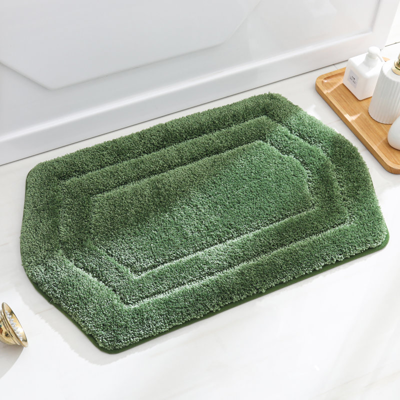 Non-Slip Bath Rug, Green, 43.2cm W x 68.6cm L