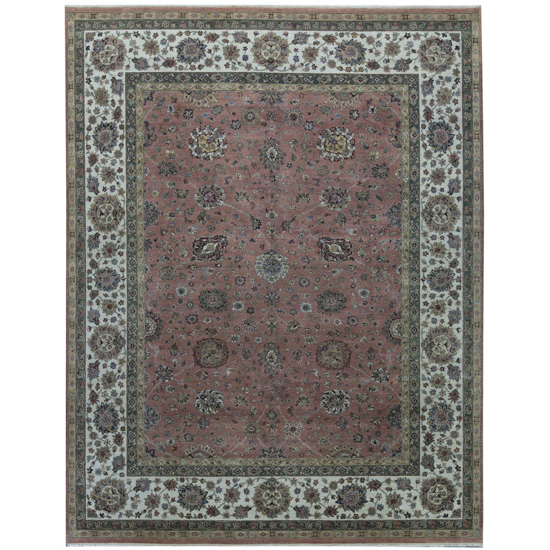 Tapis rouge noué à la main de haute qualité