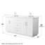 Elan TK 72" Freestanding Double Bathroom Vanity with Quartz Top-1828362721-1828362724-1828362726