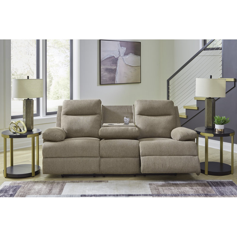Canapé inclinable avec table rabattable Needham, Beige