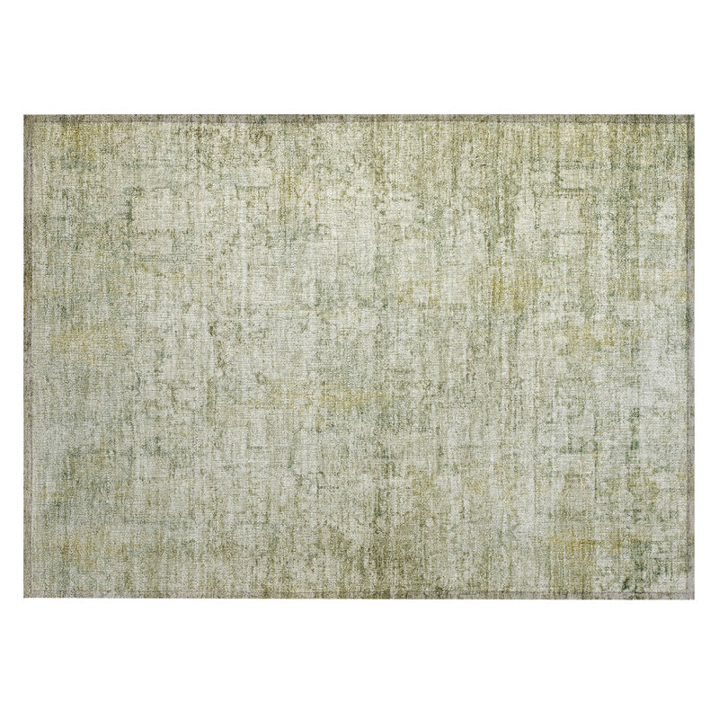 Machine Washable Indoor/Outdoor Xhevrie Beige Rug, Rectangle 1'8" x 2'6"