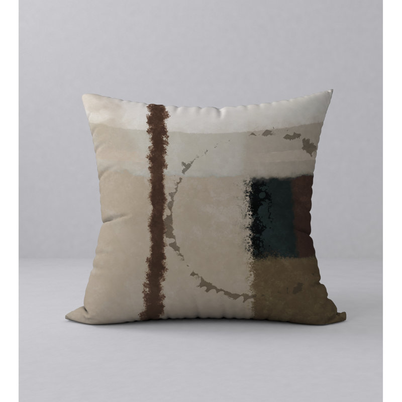 Abstract Reversible Throw Pillow, 20" x 20"