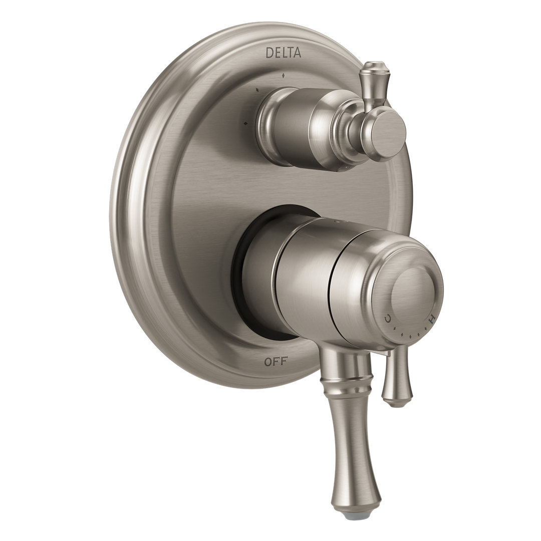 Cassidy Monitor 17T Series Pressure Balance Valve Trim with Double Handle Delta 