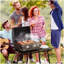 Barbecue de table extérieur portatif au gaz propane Outsunny