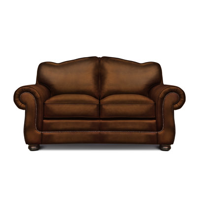 Buckingham 68'' Leather Loveseat
