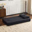  Canapé modulaire transformable - Lit pliant en mousse de soutien, chaise longue en chenille compacte pour les petits espaces et les bureaux à domicile-1461353093
