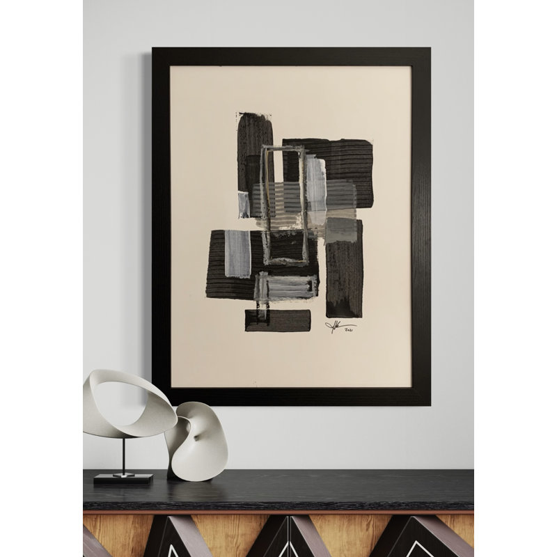 One-of-a-Kind Original Untitled 93 by J. Kent Martin - Unframed Painting Print on Paper