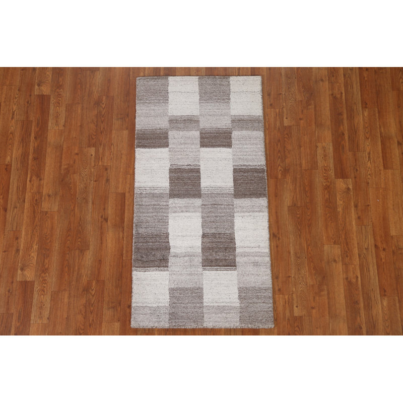 Tapis damier Gabbeh 2 x 5