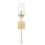 Applique murale moderne 1 lumière 25,25 pouces or-123223144