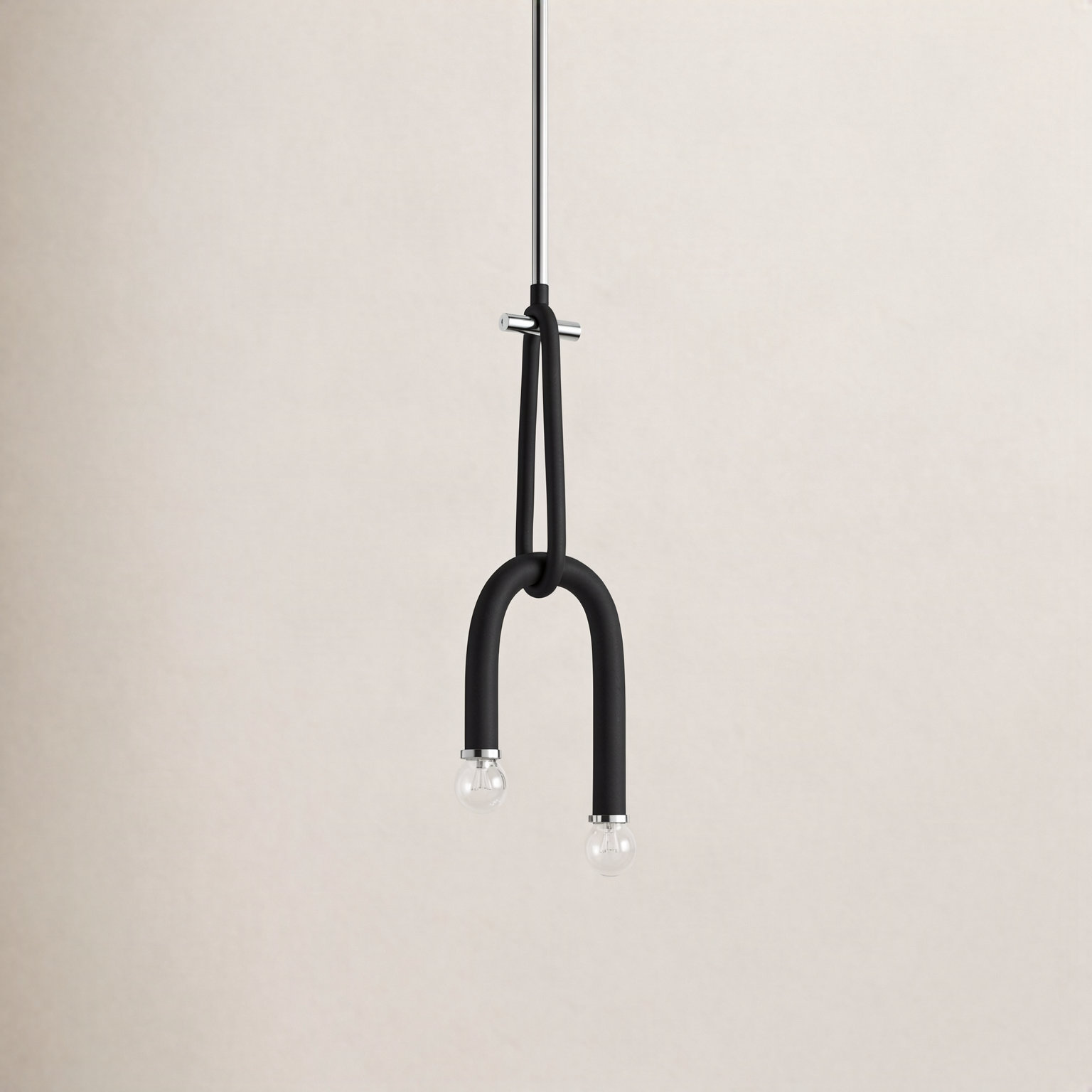 Rhea 2 Light Pendant, Polished Nickel