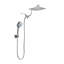 Adjustable 8" High Pressure Dual Shower Head with 9-Spray Handheld Shower-119478408