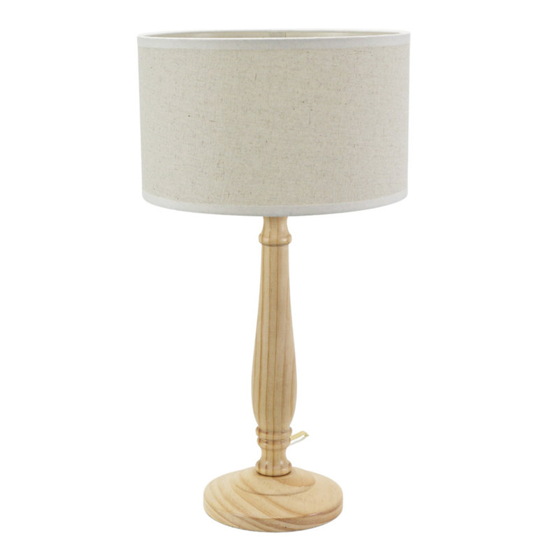 Kennith Wood Table Lamp, Yes
