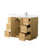 Elan TK 42" Freestanding Single Bathroom Vanity with Quartz Top-2086631250-2086631251-2086631253