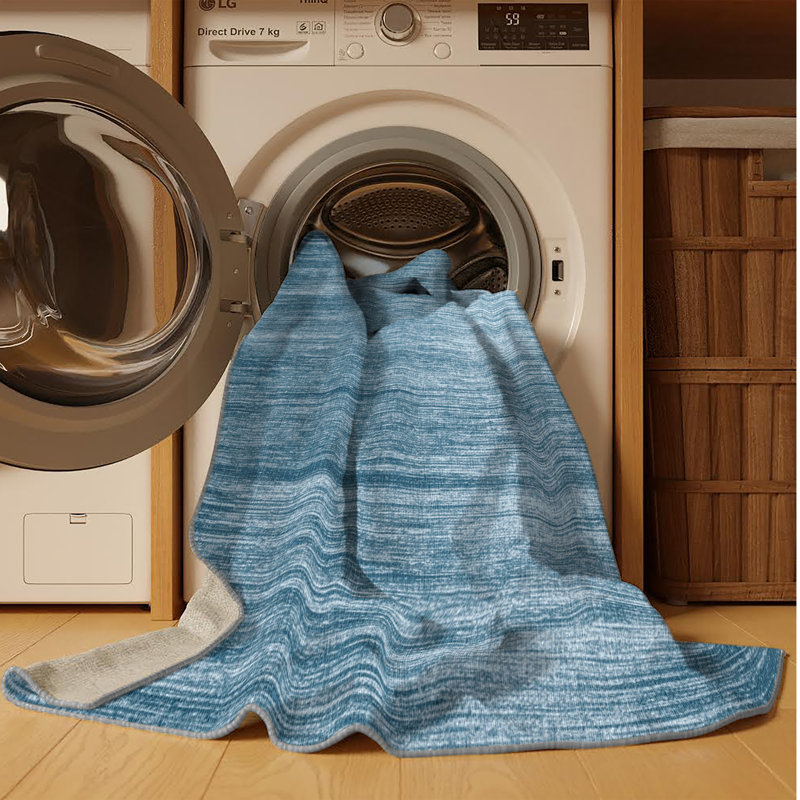 Machine Washable Solid Gray Area Rug, Rectangle 2' x 3'