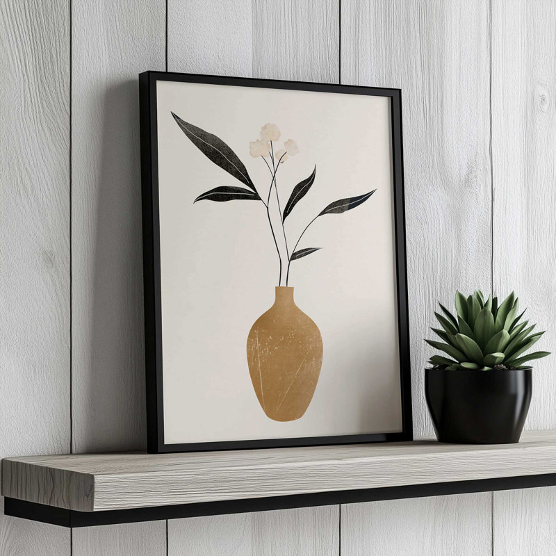 minimal minimal 70 par ThingDesign Print, L 18 po x H 24 po, Framed Print, Brown