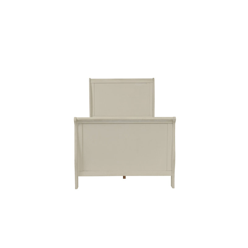 Moderne 1pc lit pleine grandeur lit chambre à coucher lit design tête de lit contreplaqué 1pc cadre de lit blanc, Complète