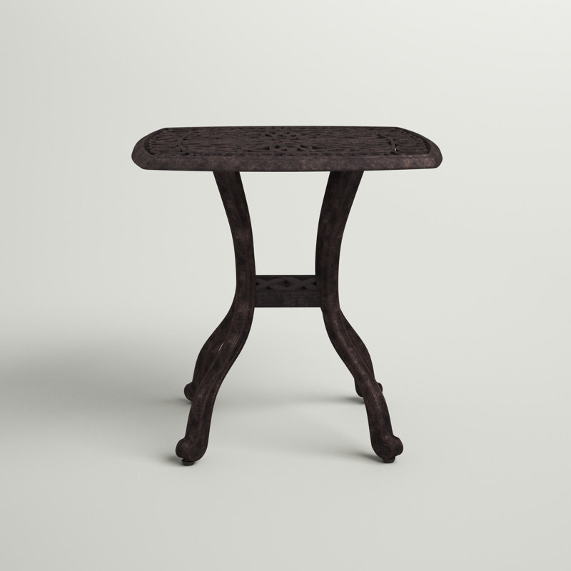 Lebanon Square Metal Outdoor Side Table , 21'' in. W 21'' in. D