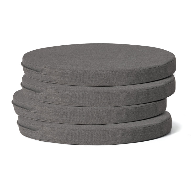 Coussin de chaise de patio , Gris, L 16 po x P 16 po