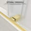 Porte de douche coulissante double sans cadre Catalyst 68"-73" L x 76" H, finition or brossé, verre dépoli de 3/8" (10 mm).-114374223-136387570
