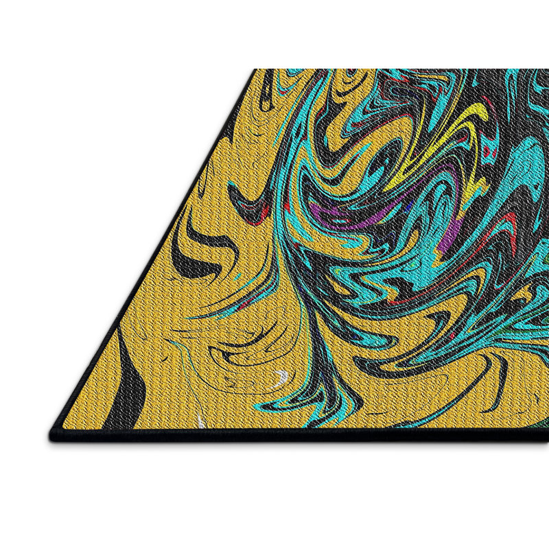 Abstract Indoor Rug, Rectangle 7' x 10'