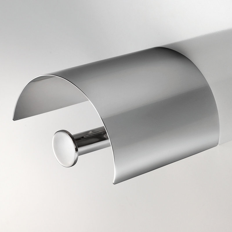 Baketo Wall Mount Toilet Paper Holder, Polished Chrome