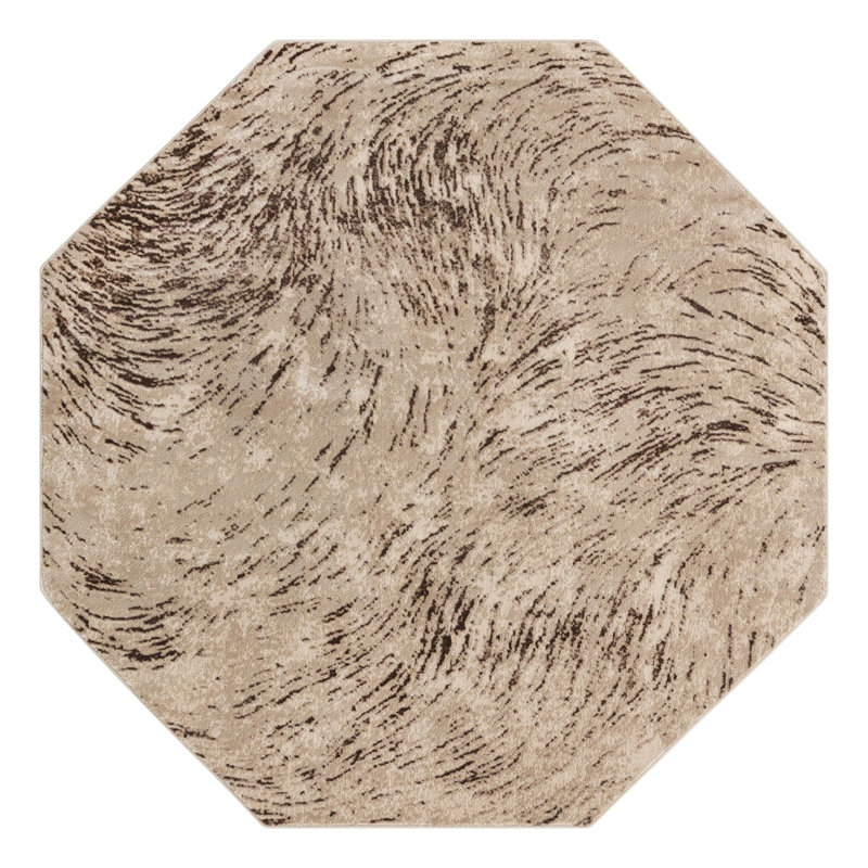 Bartels Abstract Indoor Rug, Octagon 7' x 7'