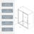 56"-60"W X 72"H Sliding Shower Door, Sliding Door, With 1/4" Tempered Glass-121415742