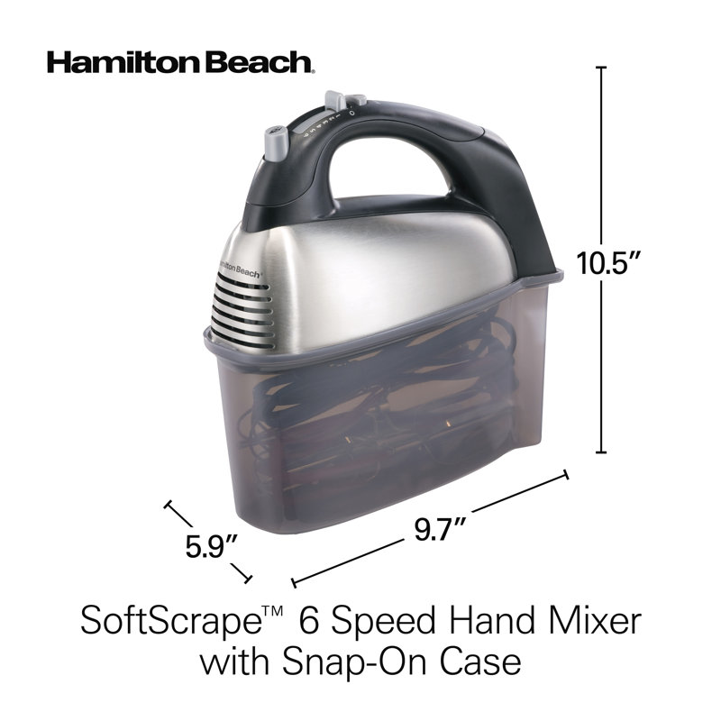 Hamilton Beach Softscrape 6 Speed Hand Mixer