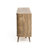 59.1" W 2-door 3-Drawer Sideboard Cabinet with rounded corner Natural Oak Manufactured Wood