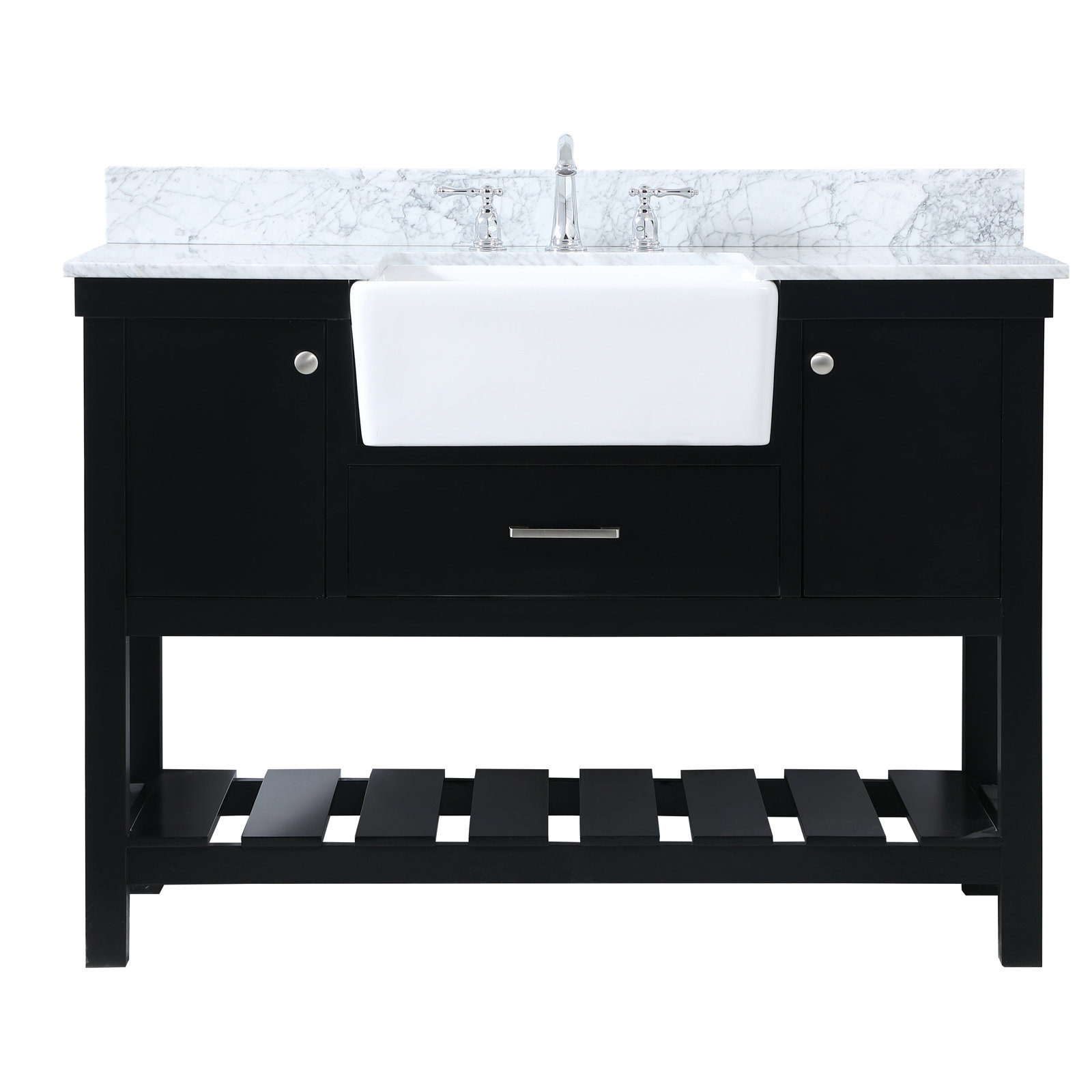Pelaghia 48'' Single Bathroom Vanity, Black
