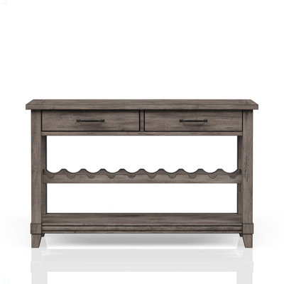 Console Table W/ Wine Bottle Storage & Storage Drawers