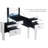 Marabelle Mirrored 4 Drawers Makeup Flip Top LED Vanity Table