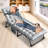 Lachara Adjustable 5-position Adults Reclining Folding Chair w/ Pillow&Cushions, Perfect For Camping-1571318911