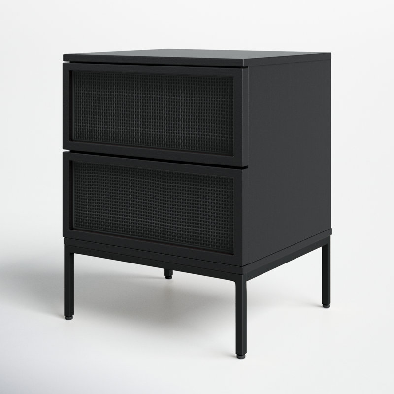 Prudhoe 18'' W Nightstand, Black