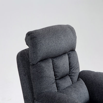Fauteuil relevable électrique Old Age, canapé électrique plat en mousse haute densité, avec fonctions de chauffage et de massage, inclinable à 180 degrés, 2 porte-gobelets, 2 télécommandes, 4 moteurs