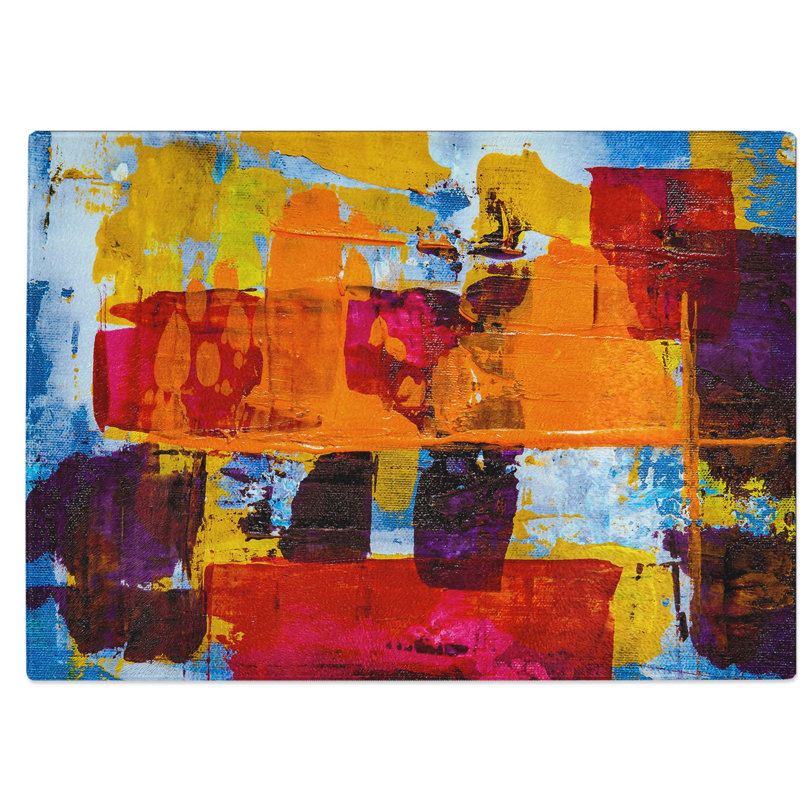 Tempered Glass Art Painting Vol.125 Chopping Board, 28.5 cm W x 20 cm L