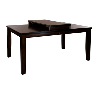 Transitional Cherry Finish Dining Table With Extension Leaf, Mango Veneer Wood For 6 Tempting 6 In Finish,