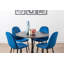 Chaise d'appoint capitonnée en velours-1316081426