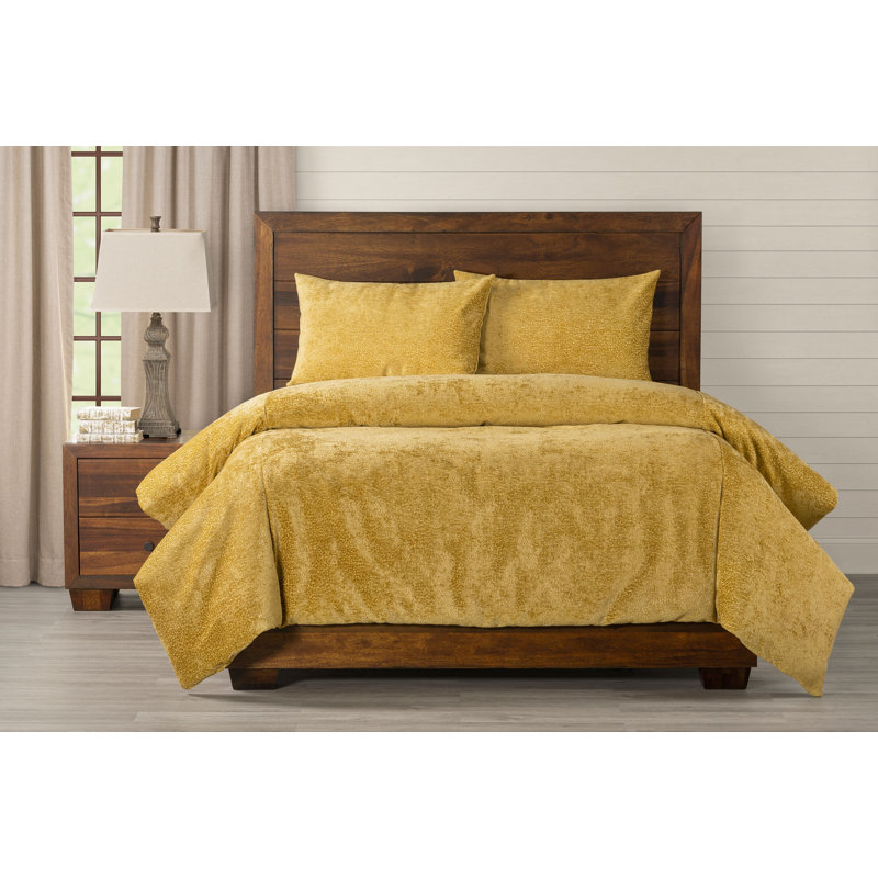 Polyester Velvet Duvet Cover, California King Duvet Cover + 2 King Shams