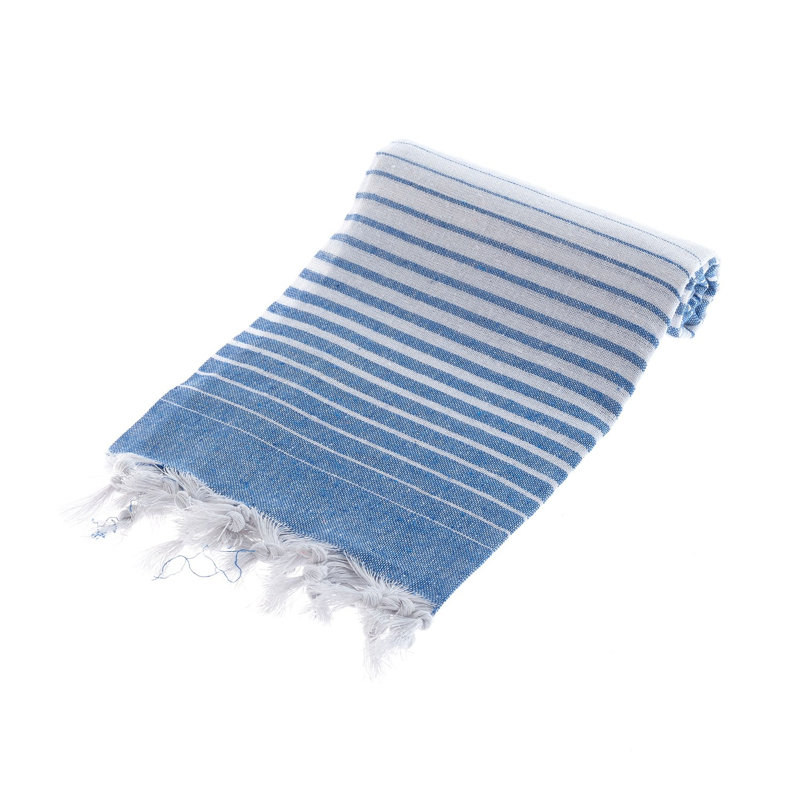 Fouta (serviette de plage), Bleu