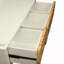 Banc en rotin et blanc avec rangement