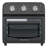 12.5 Quart Air Fryer Convection Toaster Oven, 1500W, 4 Cooking Modes, 7-In-1 Multifunction With Roast, Bake, Grill, Broil, Toast, Dehydrate, Defrost, Stainless Steel, Black