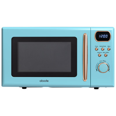 Abode AMD2004GRG, 20L Digital Microwave in Blue with Rose Gold Accent