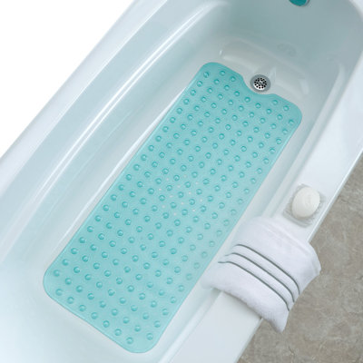 Tapis de bain extra long antidérapant avec ventouses