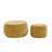 Round Storage Ottoman, 2 In 1 Function, Work As End Table And Ottoman,With Small Seat,(25"X25"X14.7")-1674029672